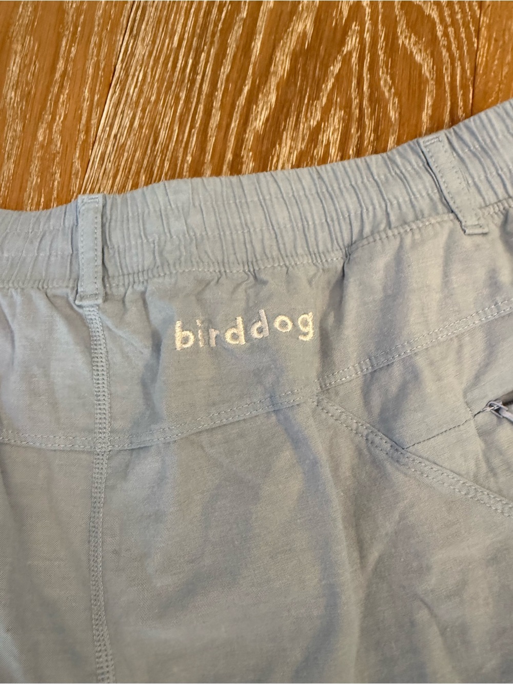 Birddogs Oxford Chino Shorts Light Blue Cotton Blend Men's Size L - Picture 4 of 7